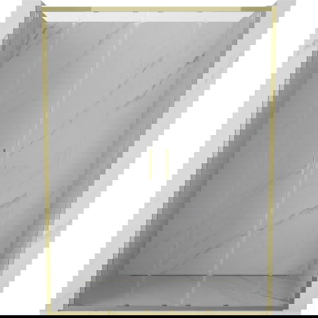 Mexen Exo duebel Douchedier mat Bündelgeplang 150 cm, transparent, gold - 8152-150-000-50-00