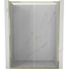 Mexen Exo-S Duo dubbele schuifdouchedeuren 150 cm, transparant, goud - 8152-150-000-50-00