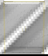 Mexen Exo doppelte Schiebeduschtür 150 cm, transparent, gold - 8152-150-000-50-00