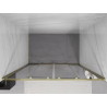 Mexen Exo-S Duo puerta de ducha doble corrediza 150 cm, transparente, dorado - 8152-150-000-50-00