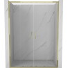 Mexen Exo-S Duo drzwi prysznicowe podwójne rozsuwane 160 cm, transparent, złote - 8152-160-000-50-00