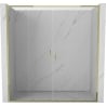 Mexen Exo-S Duo puertas de ducha dobles correderas 170 cm, transparentes, doradas - 8152-170-000-50-00