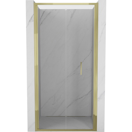 Mexen Exo-F drzwi prysznicowe składane 80 cm, transparent, złote - 816-080-000-50-00