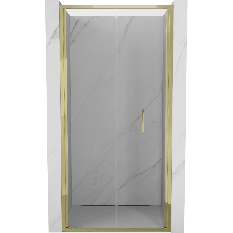 Mexen Exo-F drzwi prysznicowe składane 100 cm, transparent, złote - 816-100-000-50-00