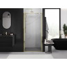 Mexen Exo-B šķērslīdēji dušas durvis 75 cm, caurspīdīgas, zelta - 817-075-000-50-00