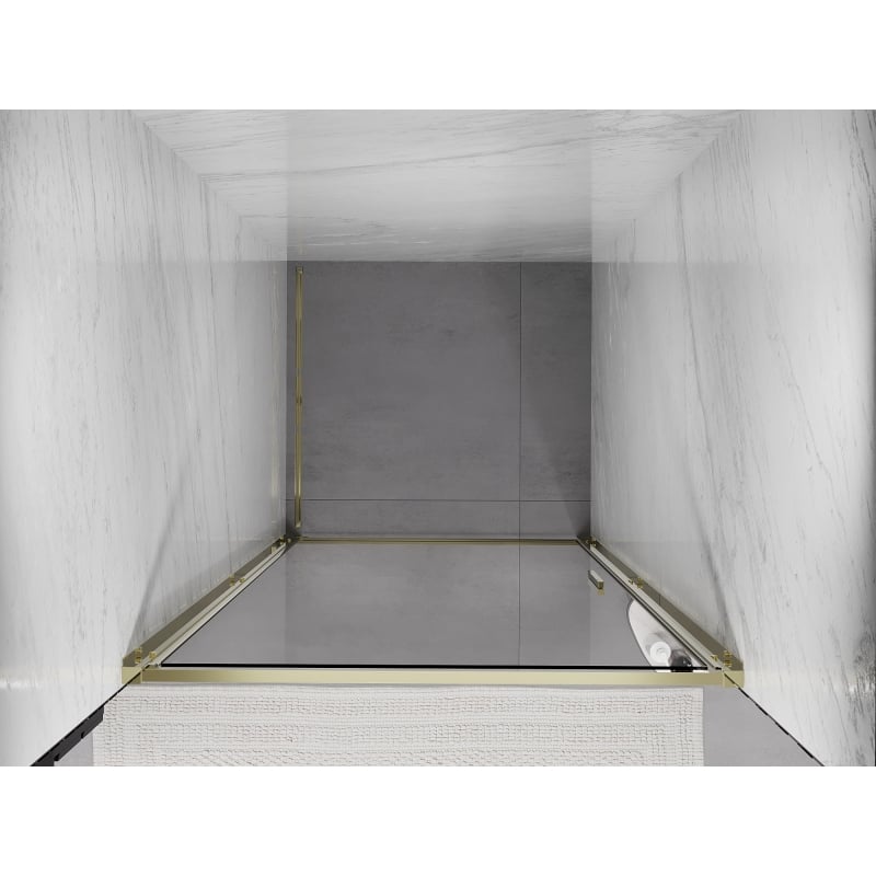 Mexen Exo-B porte de douche pivotante 85 cm, transparent, or - 817-085-000-50-00