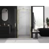 Mexen Exo 90 cm Pivot Shower Door, Transparent, Gold - 817-090-000-50-00