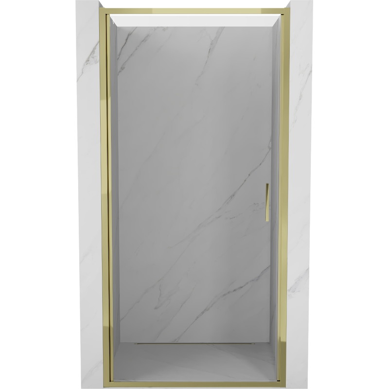 Mexen Exo-B drzwi prysznicowe uchylne 95 cm, transparent, złote - 817-095-000-50-00