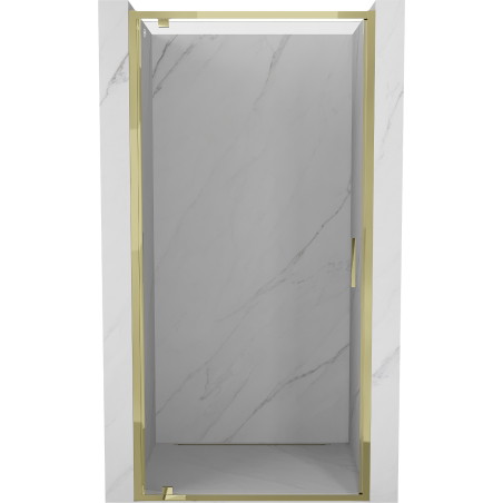 Mexen Exo-BR drzwi prysznicowe uchylne 70 cm, transparent, złote - 8181-070-000-50-00