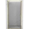 Mexen Exo puerta de ducha abatible 70 cm, transparente, dorada - 8181-070-000-50-00