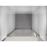 Mexen Exo-BR drzwi prysznicowe uchylne 75 cm, transparent, złote - 8181-075-000-50-00