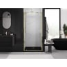 Mexen Exo-BR porta doccia a battente 90 cm, trasparente, dorata - 8181-090-000-50-00