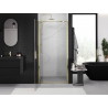 Mexen Exo-BR drzwi prysznicowe uchylne 95 cm, transparent, złote - 8181-095-000-50-00