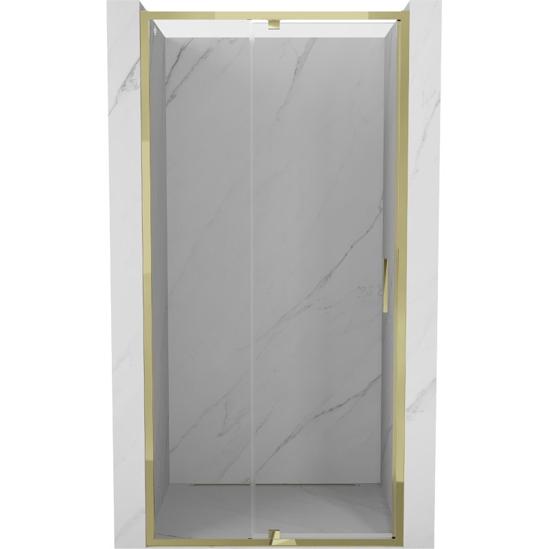 Mexen Exo-R suihkuovi 95 cm, läpinäkyvä, kullanvärinen - 819-095-000-50-00
