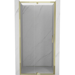 Mexen Exo drzwi prysznicowe uchylne 105 cm, transparent, złote - 819-105-000-50-00