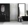 Mexen Exo 115 cm Hinged Shower Door, Transparent, Gold - 819-115-000-50-00