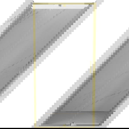 Mexen Exo porta de duche pivotante 125 cm, transparente, dourada - 819-125-000-50-00