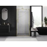 Mexen Exo-R drzwi prysznicowe uchylne 125 cm, transparent, złote - 819-125-000-50-00
