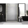 Mexen Exo puertas de ducha abatibles 135 cm, transparente, dorado - 819-135-000-50-00