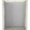 Mexen Exo-R drzwi prysznicowe uchylne 140 cm, transparent, złote - 819-140-000-50-00