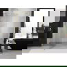 Mexen Exo scharnierende douchedeur 140 cm, transparant, goud - 819-140-000-50-00