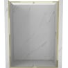 Mexen Exo puerta de ducha abatible 145 cm, transparente, dorada - 819-145-000-50-00