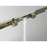 Mexen Exo-S 155 x 85 cm liukuovi suihkukaappi, kirkas, kulta - 8151-155-085-50-00