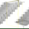 Mexen Exo premična prha kabina 135 x 90 cm, prozorna, zlata - 8151-135-090-50-00