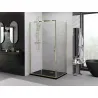 Mexen Exo sliding shower cabin 130 x 95 cm, transparent, gold - 8151-130-095-50-00