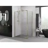 Mexen Exo sliding shower cabin 130 x 95 cm, transparent, gold - 8151-130-095-50-00