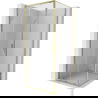 Mexen Exo Duschkabine, verschiebbar 100 x 100 cm, transparent, Gold - 8151-100-100-50-00