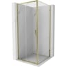 Mexen Exo-S cabina doccia scorrevole 100 x 100 cm, trasparente, dorata - 8151-100-100-50-00