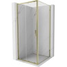 Mexen Exo-S kabina prysznicowa rozsuwana 100 x 100 cm, transparent, złota - 8151-100-100-50-00