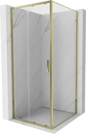 Mexen Exo-S cabine de douche coulissante 100 x 100 cm, transparente, or - 8151-100-100-50-00