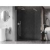 Mexen Kioto-X Staklena tuš pregrada Walk-in 50 x 200 cm, prozirna 10 mm, bijela - 800-050-101-20-00-X