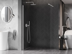 Mexen Kioto-X douchewand Walk-in 90 x 200 cm, transparant 10 mm, wit - 800-090-101-20-00-X