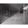 Mexen Kioto-X ścianka prysznicowa Walk-in 130 x 200 cm, transparent 10 mm, biała - 800-130-101-20-00-X