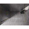 Mexen Kioto-X Zaslon za tuš Walk-in 60 x 200 cm, proziran 10 mm, zlatni - 800-060-101-50-00-X