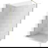Mexen Kioto-X Duschwand Walk-in 80 x 200 cm, transparent 10 mm, gold - 800-080-101-50-00-X