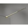Mexen Kioto-X Walk-in Shower Wall 80 x 200 cm, transparent 10 mm, gold - 800-080-101-50-00-X
