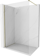 Mexen Kioto-X Staklena pregrada za tuš Walk-in 120 x 200 cm, prozirna 10 mm, zlatna - 800-120-101-50-00-X