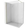 Mexen Kioto-X Walk-in Shower Screen 150 x 200 cm, Transparent 10 mm, Gold - 800-150-101-50-00-X