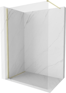 Mexen Kioto-X paravan za tuš Walk-in 100 x 200 cm, proziran 10 mm, zlatni brušeni - 800-100-101-55-00-X