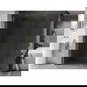 Mexen Kioto-X douchewand Walk-in 120 x 200 cm, transparant 10 mm, goud geborsteld - 800-120-101-55-00-X