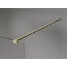 Mexen Kioto-X Duschwand Walk-in 140 x 200 cm, transparent 10 mm, gold gebürstet - 800-140-101-55-00-X