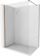 Mexen Kioto-X Zidna tuš-stijena Walk-in 70 x 200 cm, prozirna 10 mm, ružičasto zlato - 800-070-101-60-00-X