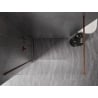 Paroi de douche Mexen Kioto-X Walk-in 80 x 200 cm, transparent 10 mm, or rose - 800-080-101-60-00-X