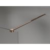 Mexen Kioto-X Walk-in Shower Screen 100 x 200 cm, transparent 10 mm, rose gold - 800-100-101-60-00-X