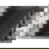 Mexen Kioto-X douchewand Walk-in 120 x 200 cm, transparant 10 mm, roze goud - 800-120-101-60-00-X