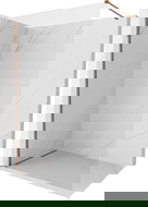 Mexen Kioto-X Walk-in-Duschwand 140 x 200 cm, transparent 10 mm, Roségold - 800-140-101-60-00-X